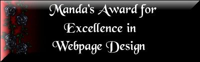 Manda's Award for Excellence in Webpage Design