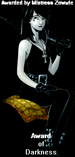 Mistress Zowwie's Award of Darkness